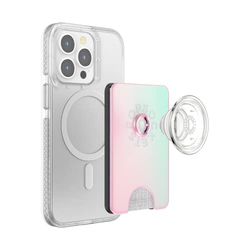 PopSockets PopWallet+ con un PopTop Intercambiable Integrado para Teléfonos Móviles y Tablets - Mermaid Pink