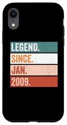 Legend Since January 2009 Happy Birthday Celebration Case for iPhone XR