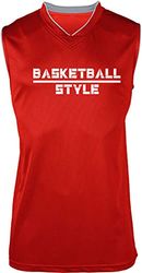 Supportershop Basketstil tunika tröja dam, Färg: röd, L