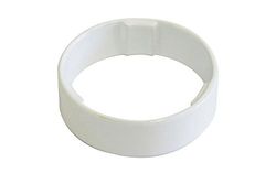 One23 Round Headset Spacer Alloy CNC - White, 28.6 x 5 mm
