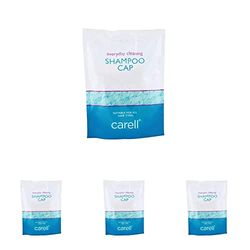 Carell Shampoo Cap - Rinse Free & Suitable for All Hair Types - Shampoo Hair Cap & Bed Bath Wipes, Containing Aloe Vera - Dermotologically Tested, Alcohol-Free - Pack of 32 Wipes & 1 x Shampoo Cap