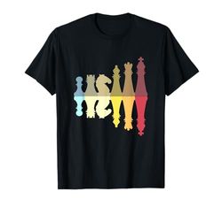 Regalo Jugadores Ajedrez Figuras Ajedrez Evolution Camiseta