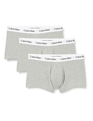 Calvin Klein Low Rise Trunk 3Pk 0000U2664G Boxer de Tiro bajo, Gris (Grey Heather), XL (Pack de 3) para Hombre