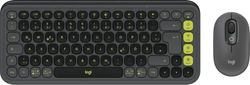 Logitech POP ICON COMBO, Bluetooth keyboard and mouse combo, comfortable typing, programmable keys and buttons, quiet clicks, Easy-Switch up to 3 devices