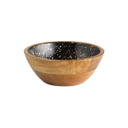 APS Mango 1050 Bowl Mango Wood Epoxy Resin Coating Inside, Diameter 20 cm, 0.8 Litres, Fruit Bowl, Salad Bowl