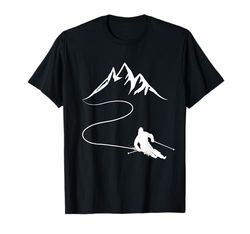 Sciatore Montagne Regalo Salto Sci Alpinismo Sci Sciatore Maglietta