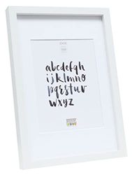 Deknudt Frames S40AK1-P1-20.0X30.0 - Moldura de fotos (madeira, 32,4 x 22,4 x 2,96 cm), branco