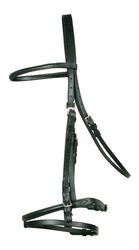 Trense Kirkless Engl. comb, zwart Shetty