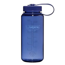 Nalgene Sustain Tritan butelka na wodę bez BPA, wykonana z materiału pochodzącego w 50% z plastiku, 473 ml, szeroki ustnik, dżins