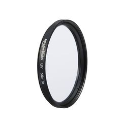Amazon Basics 55 mm Circular UV Protection Filter for Clearer Pictures, Protects from Dust, Dirt and Scratches