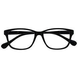 OPULIZE Nero Leggero Comodo Occhiali Da Lettura Stile Designer Uomo Donna Uvr027Blk +1,00-50 Gr