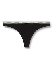 Calvin Klein Thong 000QD5043E stringtrosa svart (svart) 3XL plus dam, Svart, 3XL stor