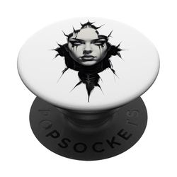 Cara extraña espeluznante PopSockets PopGrip Adhesivo