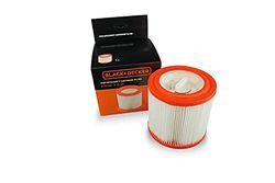 BLACK+DECKER Filtre Cartouche à Haute Efficacité pour Aspirateurs Solides et Liquide
