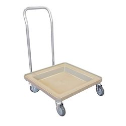 Garcia de Pou hylla delvis med hjul, abs, beige, 54 x 54 x 81 cm
