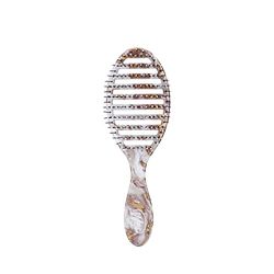 WetBrush Speed Dry Detangler con setole Heatflex resistenti al calore e design a sfiato aperto per asciugare i capelli più velocemente, per tutti i tipi di capelli, collezione marmo metallizzato,