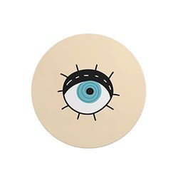 Questo Casa, Round Digital Printed Mouse Pad, Non-Slip Base, for Office and Home, Diameter:22cm