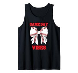 Gioco Giorno Vibes Coquette Bow Baseball Mamma Canotta