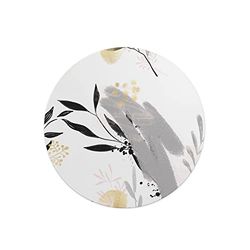 Questo Casa, Tapis de Souris Rond imprimé numérique avec Fond antidérapant pour Bureau et Maison Diamètre 22 cm