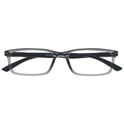 OPULIZE See Blue Light Blocking Glasses Grey Computer Gaming Anti Glare Mens Womens B9-7 +0.00