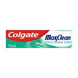 Colgate Max Clean Gentle Mineral Scrub Toothpaste 75ml | SmartFoam technology penetrates between teeth and around gums | contains mineral scrubbers | long lasting cooling