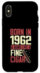 iPhone X/XS Born In 1962 And Aging Like A Fine Cigar Birthday Party Dad Case