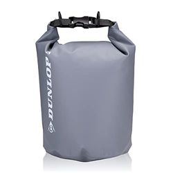 Dunlop Drybag - 5 Liter - Waterdichte Tas - Dry Bag van Duurzaam PVC - Stof- en Waterdichte zak - Incl. Verstelbare Schouderband - Unisex - Grijs