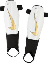 Nike Unisex scheenbeschermers Nk Chrg Grd, White/Black/MTLC Gold Coin, DX4608-101, L