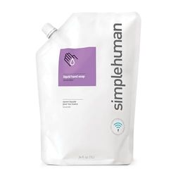 simplehuman CT1022 sacca di ricarica di sapone liquido per mani idratante, lavanda, 1 L