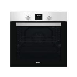 Edesa Four multifonction EOE-6040 X/A, 80 L, 7 programmes de cuisson, affichage LED, émail, ETC, facile à nettoyer, porte en verre noir, panneau de contrôle inoxydable, couleur inox, noir