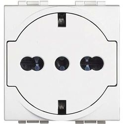 Bticino Ll Socket Std Ted/Ita Flat, White