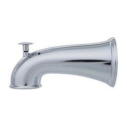 Danco - Beccuccio decorativo per vasca da bagno con deviatore estraibile, 15 cm, Chrome, 6-Inch Tub Spout with Diverter
