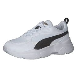 PUMA Femme Cassia Basket, White Black Team Gold, 40 EU