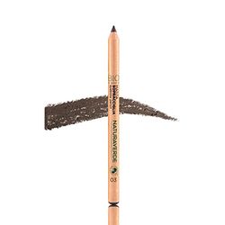 Naturaverde | Biologische make-up - Wenkbrauwstift Moro, Dark Brown EyeBrow Penseel, Eye Brow Pen, cosmetica, make-up dames, potlood voor wenkbrauwen, wenkbrauwpenseel, nr. 03