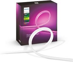 Philips Hue White and Color Ambiance Striscia LED Smart, per Esterni e Interni, Bluetooh, Controllo Vocale Alimentatore Incluso, 19W, 2m