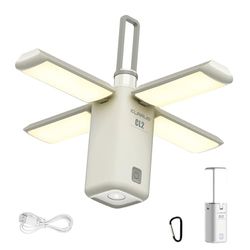 KLARUS CL2 multifunctionele campinglantaarn, 10000mAh oplaadbare campinglamp, 750 lumen opvouwbare campinglamp met 8 lichtstanden, IPX5 waterdichte LED-lantaarn voor tenten Outdoor Fishing Emergency