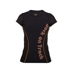 Back-On-Track Delta Sport T-Shirt, bedrukt, Vrouwen, Volwassenen, Unisex, Zwart, XL
