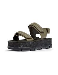 Camper Oruga Up Sandal voor dames, medium groen, 36 EU, medium groen, 36 EU