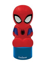 Lexibook Spiderman Veilleuse et Haut-Parleur pour Chambre d'enfants, Changement de Couleurs, lumière Douce, à Piles, Bleu/Rouge, NS01SP