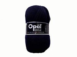 Opal Uni (425m) 4-Ply Yarn - Wool-Blend, Bright Solid Colours Yarn for Warm Socks and Sweaters, 5190 Marine, 1 x 100g