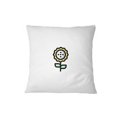 Bona Basics Funda de Almohada Decorativa, poliéster, Blanco 1, 45 x 45 cm