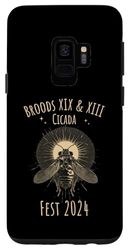 Carcasa para Galaxy S9 Entomology Cicada Lover Cicada Fest 2024 Broods XIX And XIII