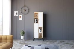 Hanah Home Bookshelf, Zafiro Roble Blanco, Talla única