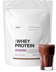 Vilgain Lactose Free Whey Protein - 1000 g - 75% Protein, Lactose Free, sweetened with stevia, Ultra-Filtered at Low temperatures (1000g, Chocolate)