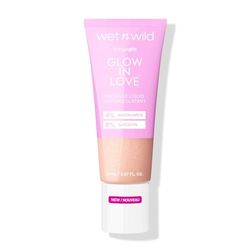 Wet n Wild Mega Glo 'Glow in Love', Illuminante Viso Liquido Arricchito con Niacinamide e Vitamina E per un Glow Naturale, Highlighter Liquido con Formula Modulabile e Leggera