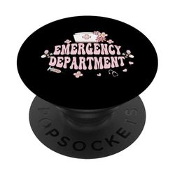 Departamento de emergencias Enfermera de emergencias Enfer PopSockets PopGrip Adhesivo