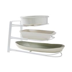 Compactor - Rangement Cuisine pour poêles et Plats, métal Blanc - Rangement couvercles et casseroles