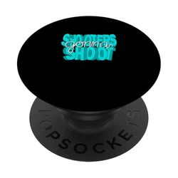 Turquoise Shooters Gonna Shoot Turquesa Gráfico PopSockets PopGrip Adhesivo