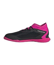 adidas Uniseks Jongeren Predator Accuracy.3 Indoor Voetbalschoenen, Core Black/Ftwr White/Team Shock Pink 2, 17 EU