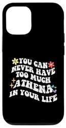 Retro Groovy non puoi mai avere troppo ATHENA nella tua vita Custodia per iPhone 12/12 Pro